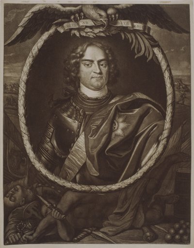 Augustus II (1670-1733) King of Poland, 1709 by Pieter Schenk